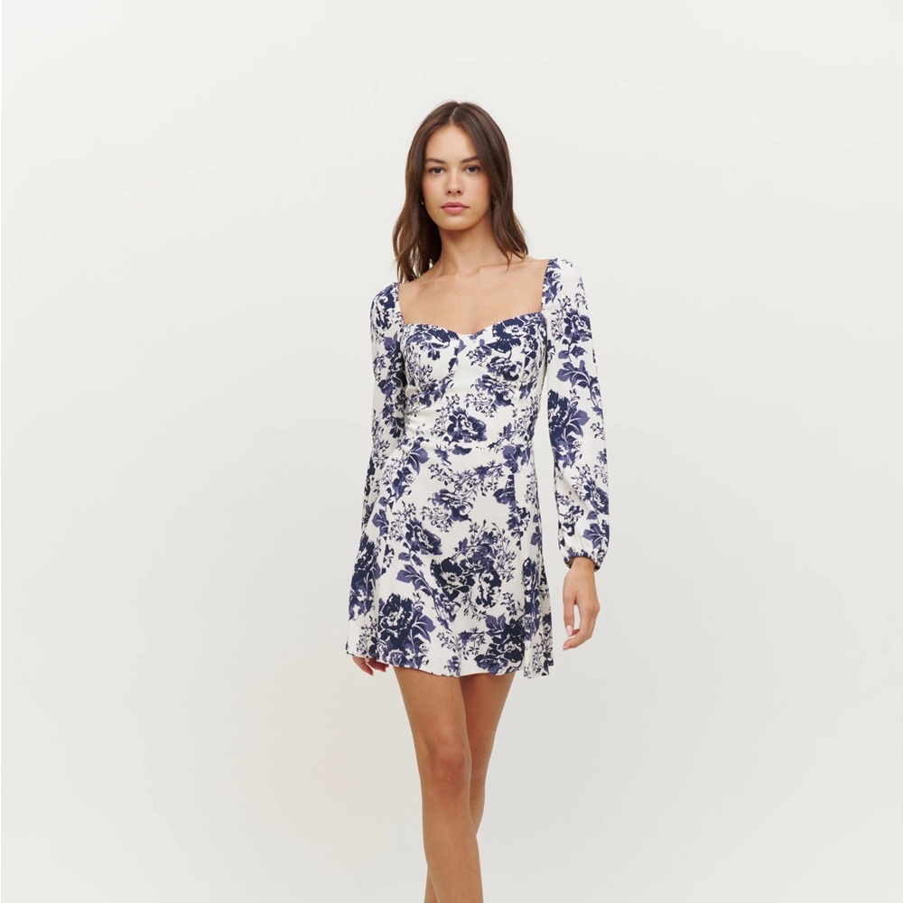 Reformation Mochi Long Sleeve Mini Dress